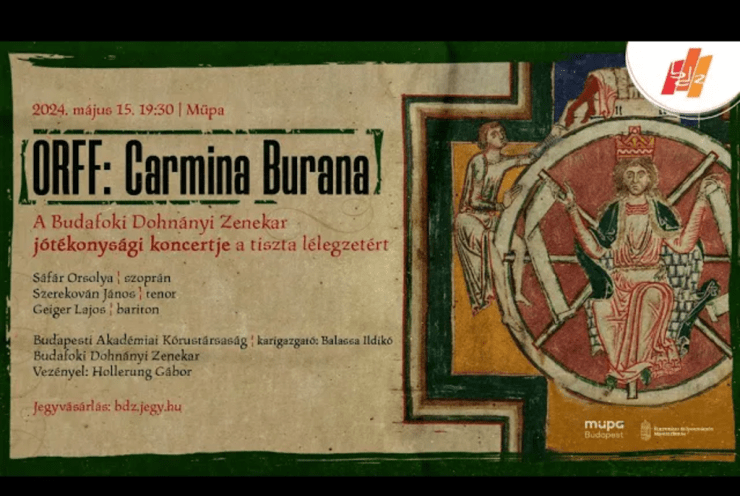 Orff: Carmina Burana – A Budafoki Dohnányi Zenekar Jótékonysági Koncertje a Tiszta Lélegzetért: Carmina Burana Orff