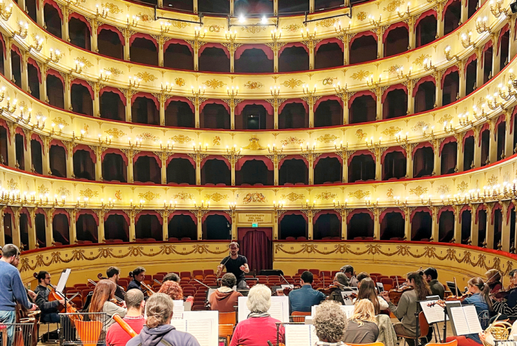 Rehearsal in Teatro Rossini - Pesaro