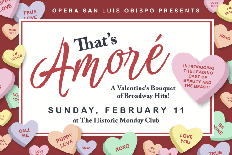 That's Amore - OperaSLO's Fundraiser Recital!: Beauty and the Beast Menken