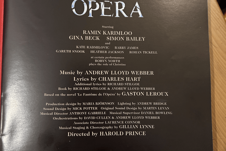 Really Useful Group Ltd Cameron Mackintosh: PHantom of the Opera Lloyd Webber