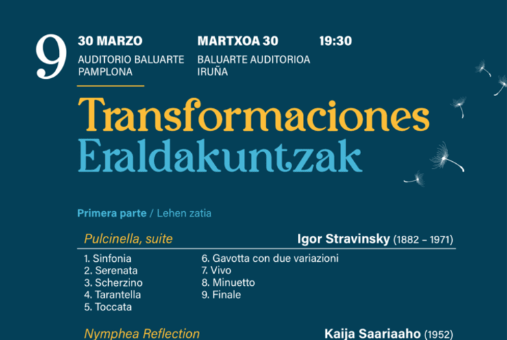 Temporada en Pamplona 9 · Transformaciones: Pulcinella Stravinsky (+2 More)