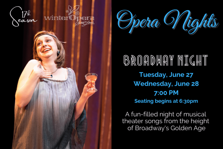 Opera Nights at Dominic’s on the Hill – Broadway Night: Concert Various