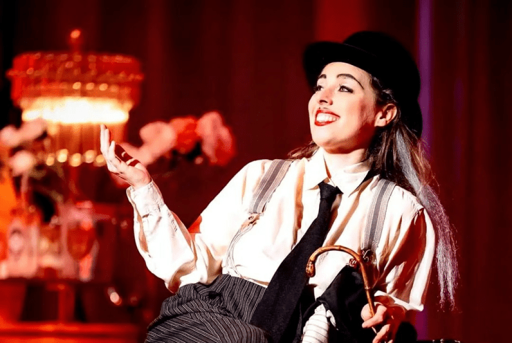 Zerbinetta as Charlie Chaplin