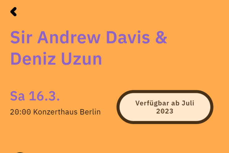 Sir Andrew Davis & Deniz Uzun: Drei geistliche Gesänge für Mezzosopran, Chor und Orchester Mendelssohn