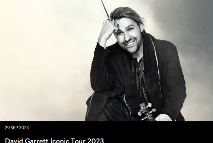 David Garrett Iconic Tour 2023: Concert Various