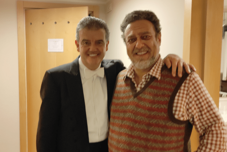 Don Pasquale Carlo Lepore con il Maestro Renato Palumbo