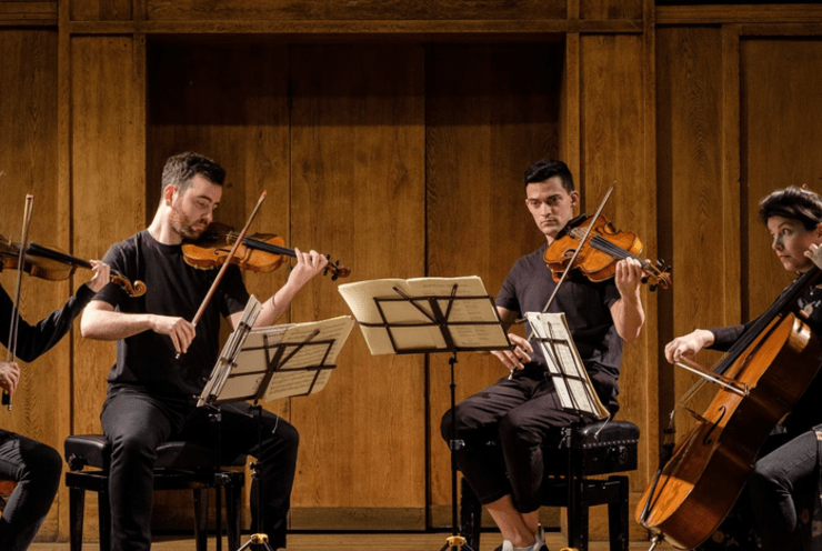 String Quartet play music by Steve Reich and Kate Bush: Different Trains Reich (+1 More)