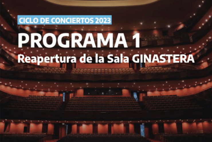 With Beethoven's 9th Symphony the Sala Ginastera reopens: Symphony No. 9 in D Minor, op. 125 Beethoven