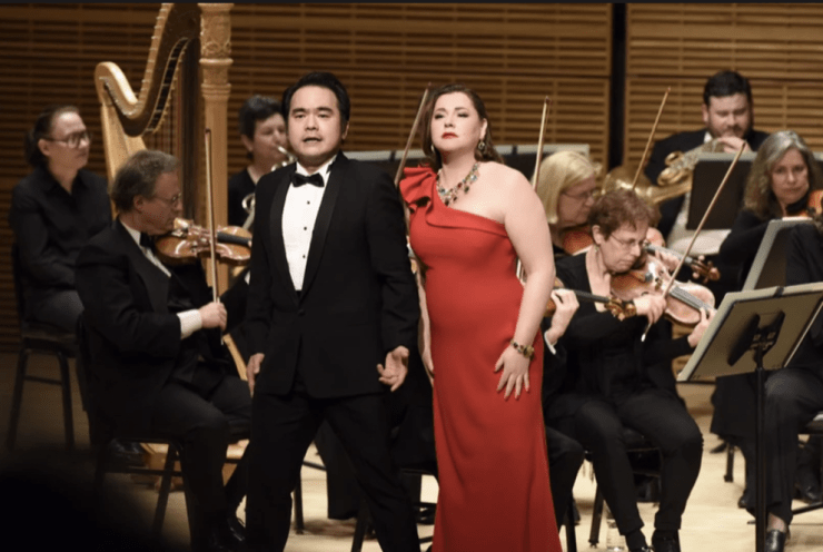 Giacomini Gala in Carnegie Hall.Natasha Novitskaia and DongwonShin Amneris/ Radames duet from Aida