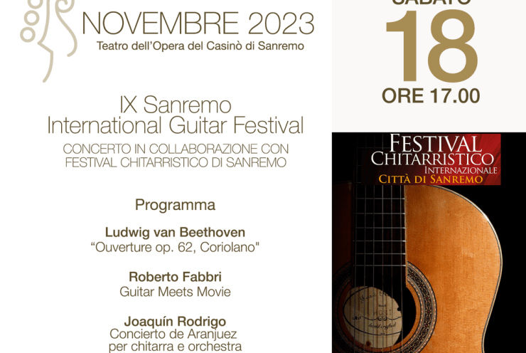 IX Sanremo International Guitar Festival: Overture Coriolano, op. 62 Beethoven (+2 More)
