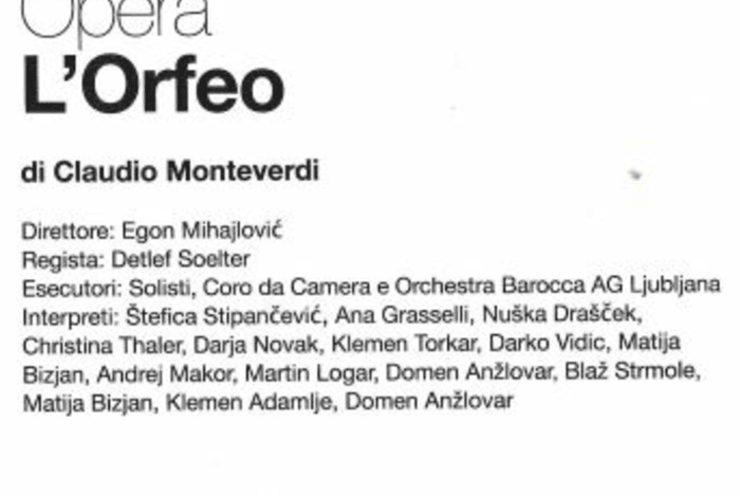 L' Orfeo: L'Orfeo Monteverdi
