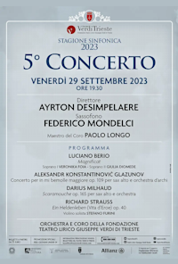 5° Concerto – Stagione Sinfonica 2023