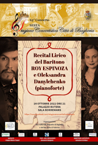 Recital Lirico del Baritono Roy Espinoza e Oleksandra Danylchenko