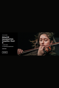 Michael Hill International Violin Competition - Round III