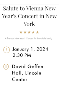 New Years Concert New York / Lincoln Center