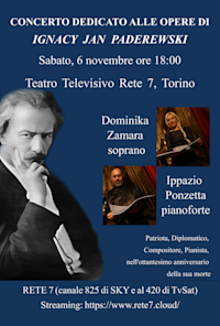 Concerto dedicato alle opere di Ignacy Jan Paderewski