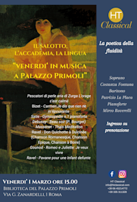 Il Salotto, L’accademia, La Lingua…”Venerdì In Musica A Palazzo Primoli”