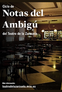 Notas de ambigú - Teatro de la Zarzuela
