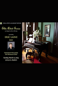 Eric Laine, tenor - VAMS Elite Artist Series