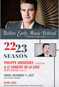 Philippe jaroussky, countertenor & le concert de la loge