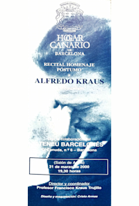 Recital homenaje póstumo a Alfredo Kraus